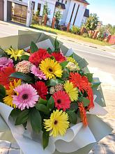 Букет цветов из:  Герберы #REPLACE_PRED# Сапогово
