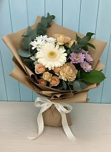 Букет цветов из:  Герберы и Хризантемы в Сапогово