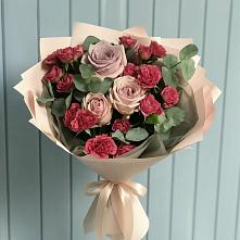 Букет цветов из:  Гвоздики и Розы в Сапогово