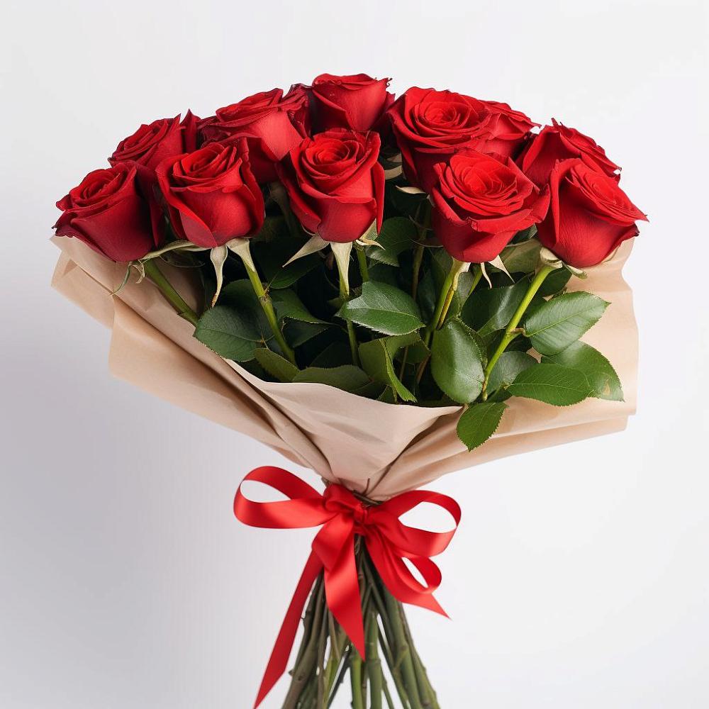 Букет 11 Красных роз Эдлесс Лав в Сапогово