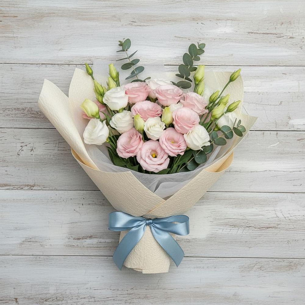 Букет цветов из: Лизиантусы в Сапогово